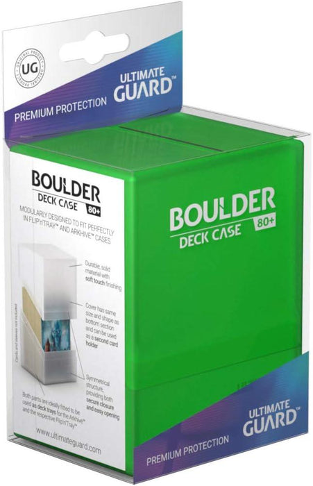 Ultimate Guard Boulder 80+ Deck Case Emerald