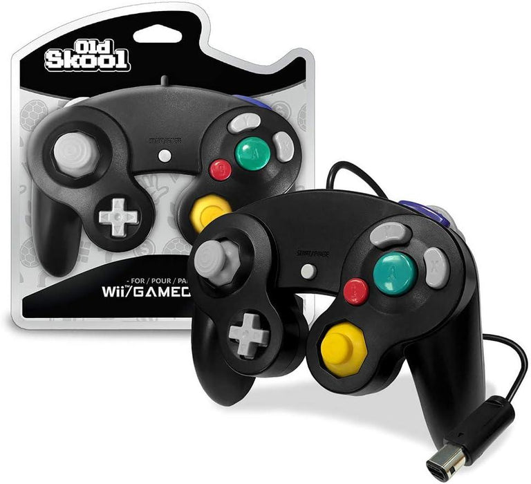 Old Skool Controller Compatible with Gamecube/Wii - Black