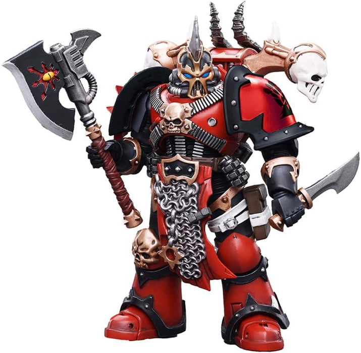 JOYTOY 1/18 Action Figures Warhammer 40k Mecha Model Chaos Space Marines Red Corsairs Exalted Champion Gotor The Blade