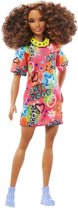 Barbie Fashionistas Doll #201 with Athletic Body, Curly Brunette Hair