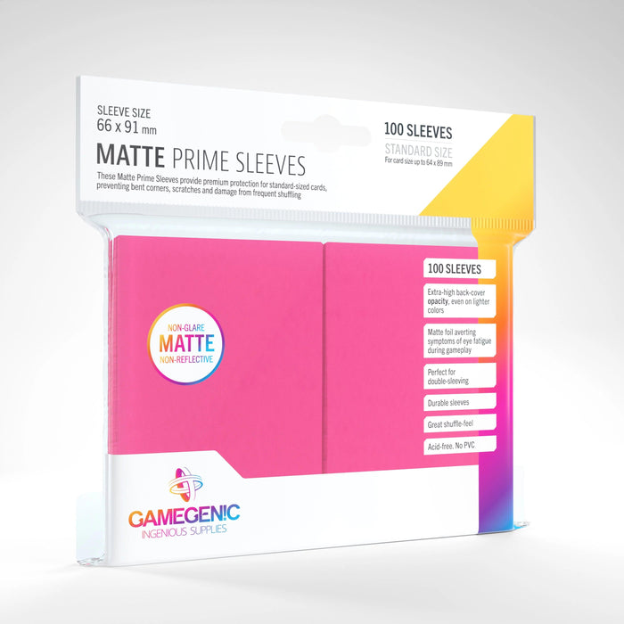 Gamegenic Matte Prime Sleeves - Pink