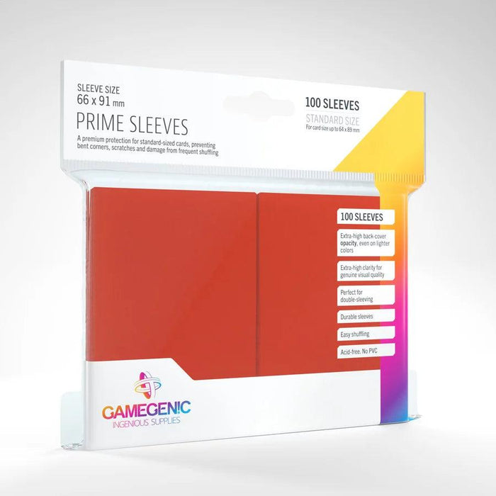 GameGenic Matte Prime Sleeves - Red