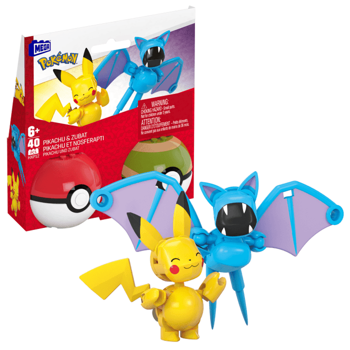 MEGA Pokémon Pikachu & Zubat Building Kit