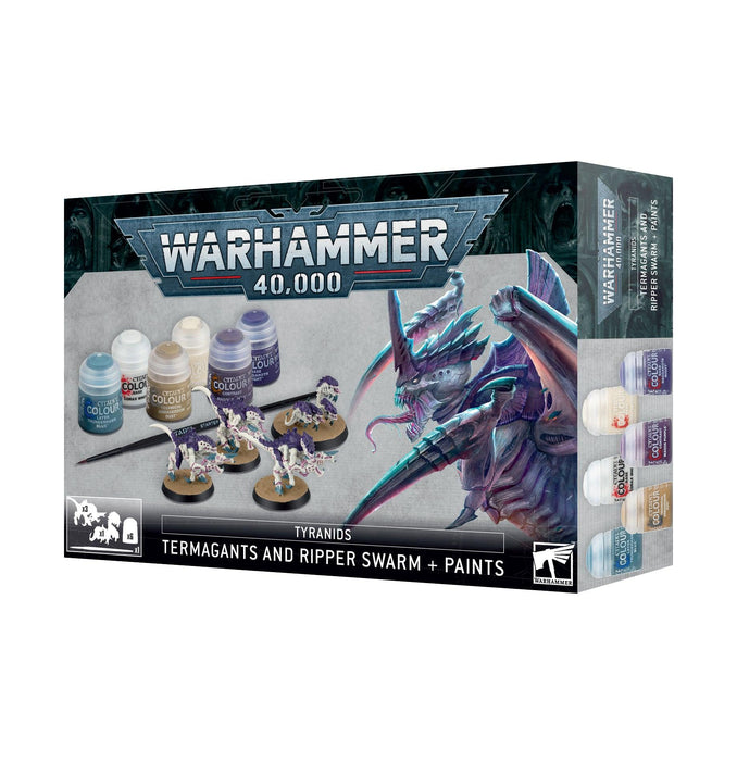 TYRANID PAINT SET + TERMAGANTS AND RIPPER SWARM