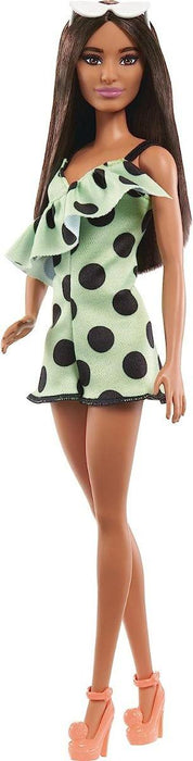 Barbie Fashionistas Doll #200 with Brunette with Polka Dot Romper