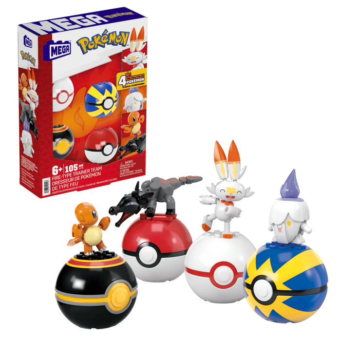 MEGA Pokémon Fire-Type Team Building Toy Kit
