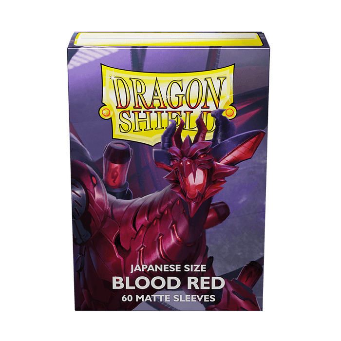Dragon Shield: Japanese Size 60ct Sleeves - Blood Red (Matte)