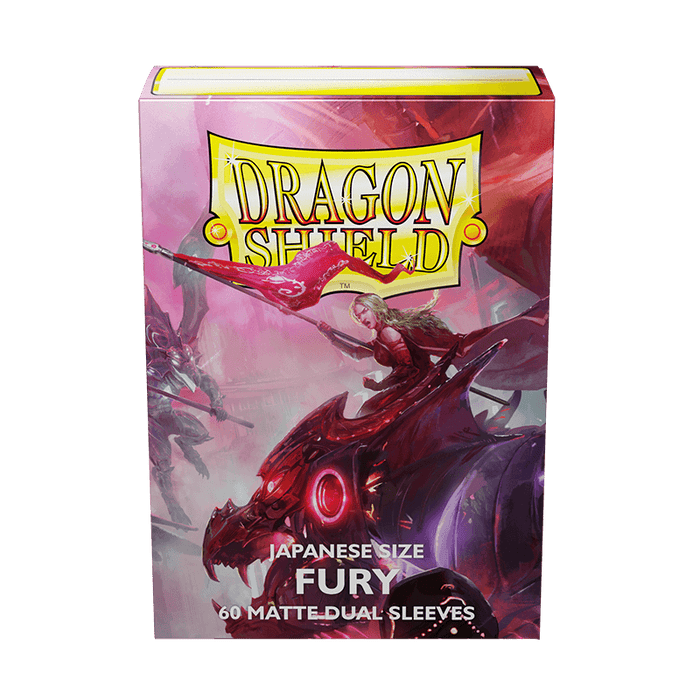 Dragon Shield: Japanese Size 60ct Sleeves - Fury (Dual Matte)