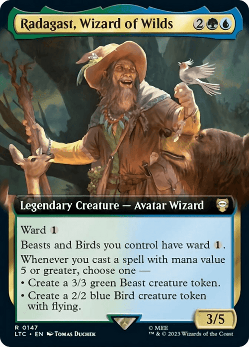 Radagast, Wizard of Wilds (Extended Art) [The Lord of the Rings: Tales of Middle-Earth Commander]