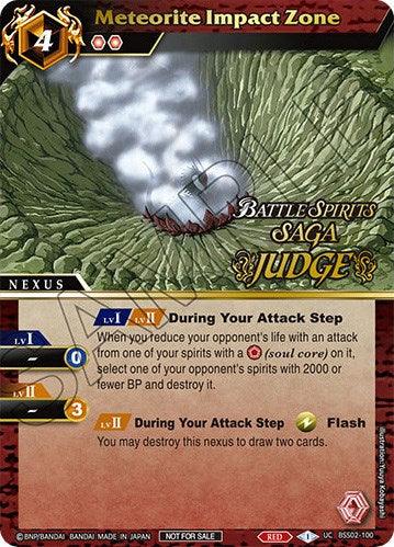 Meteorite Impact Zone (Judge Pack Vol. 2) (BSS02-100) [Battle Spirits Saga Promo Cards]