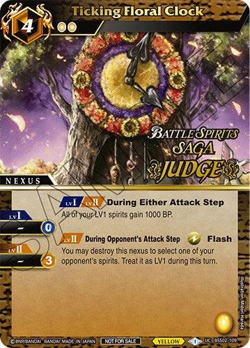 Ticking Floral Clock (Judge Pack Vol. 2) (BSS02-109) [Battle Spirits Saga Promo Cards]