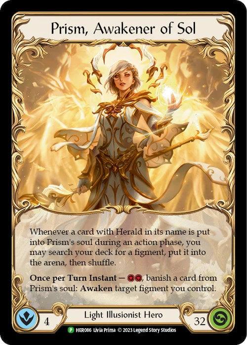 Prism, Awakener of Sol [HER086] (Promo) Cold Foil — Everything Games