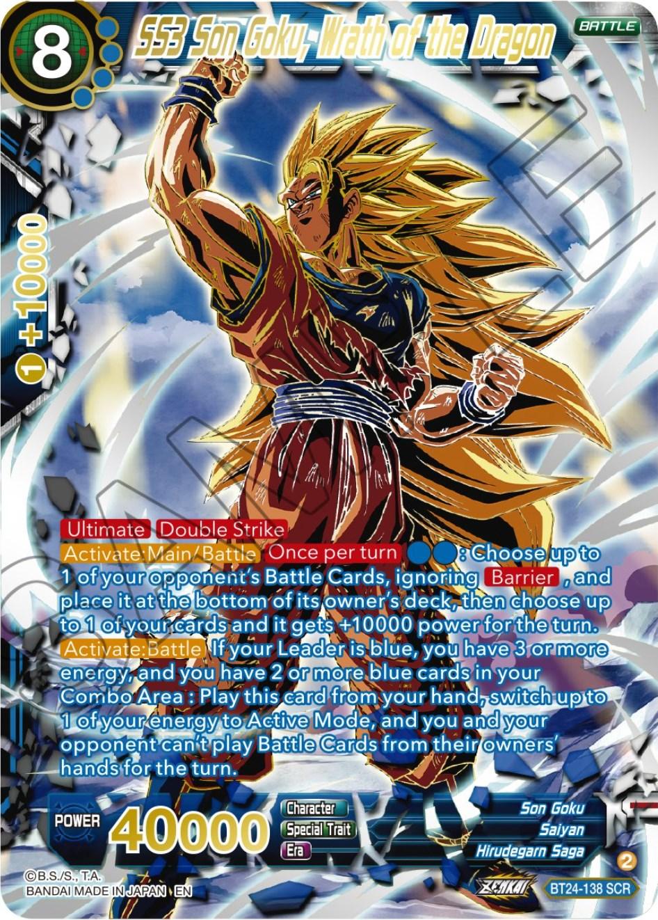 SS3 Son Goku, Wrath of the Dragon (Collector Booster) (BT24-138 