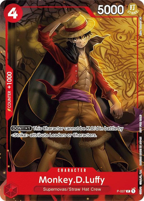 Monkey.D.Luffy (P-007) (Tournament Pack Vol. 1) [One Piece Promotion Cards]