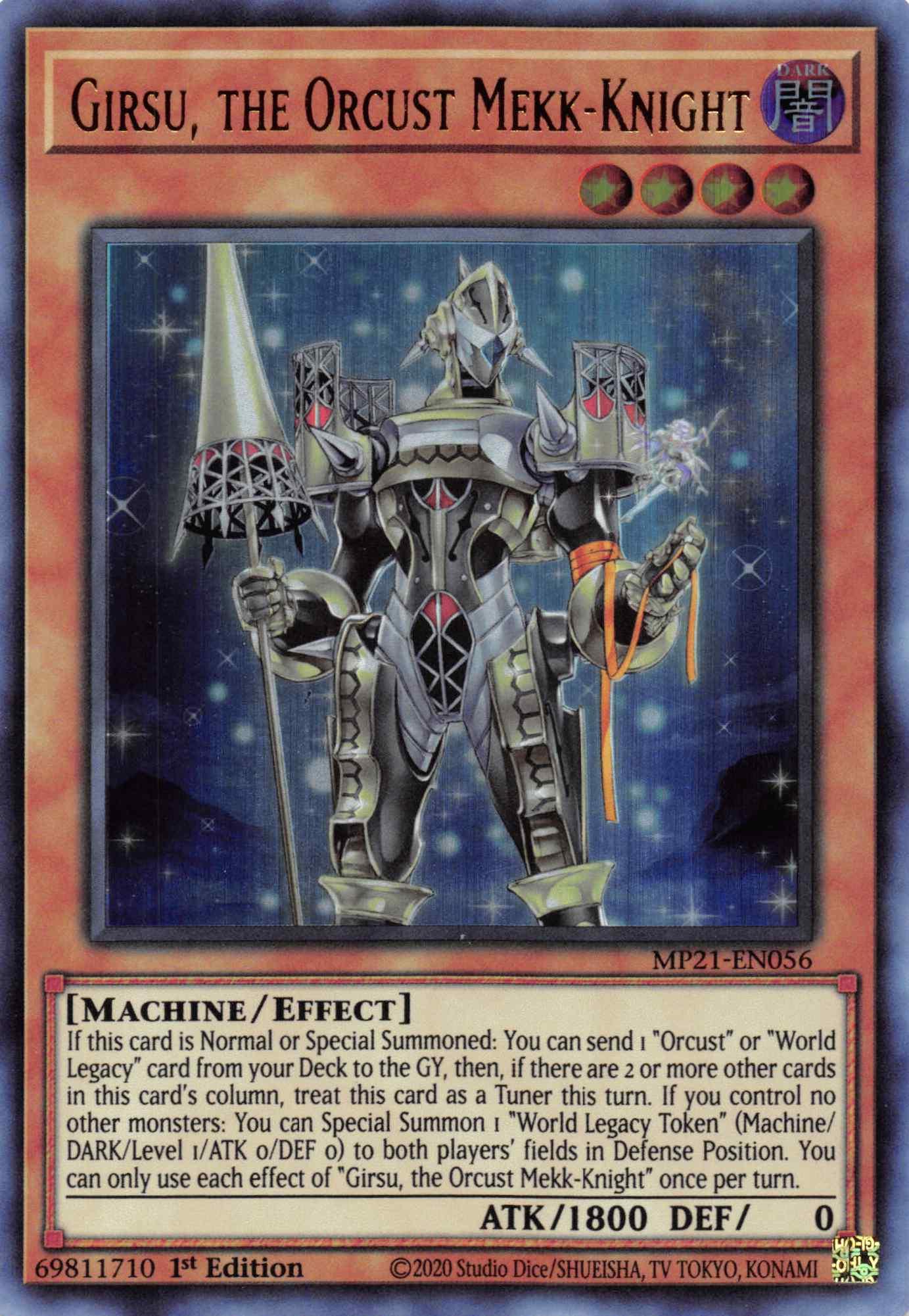 Girsu, the Orcust Mekk-Knight [MP21-EN056] Ultra Rare — Everything Games