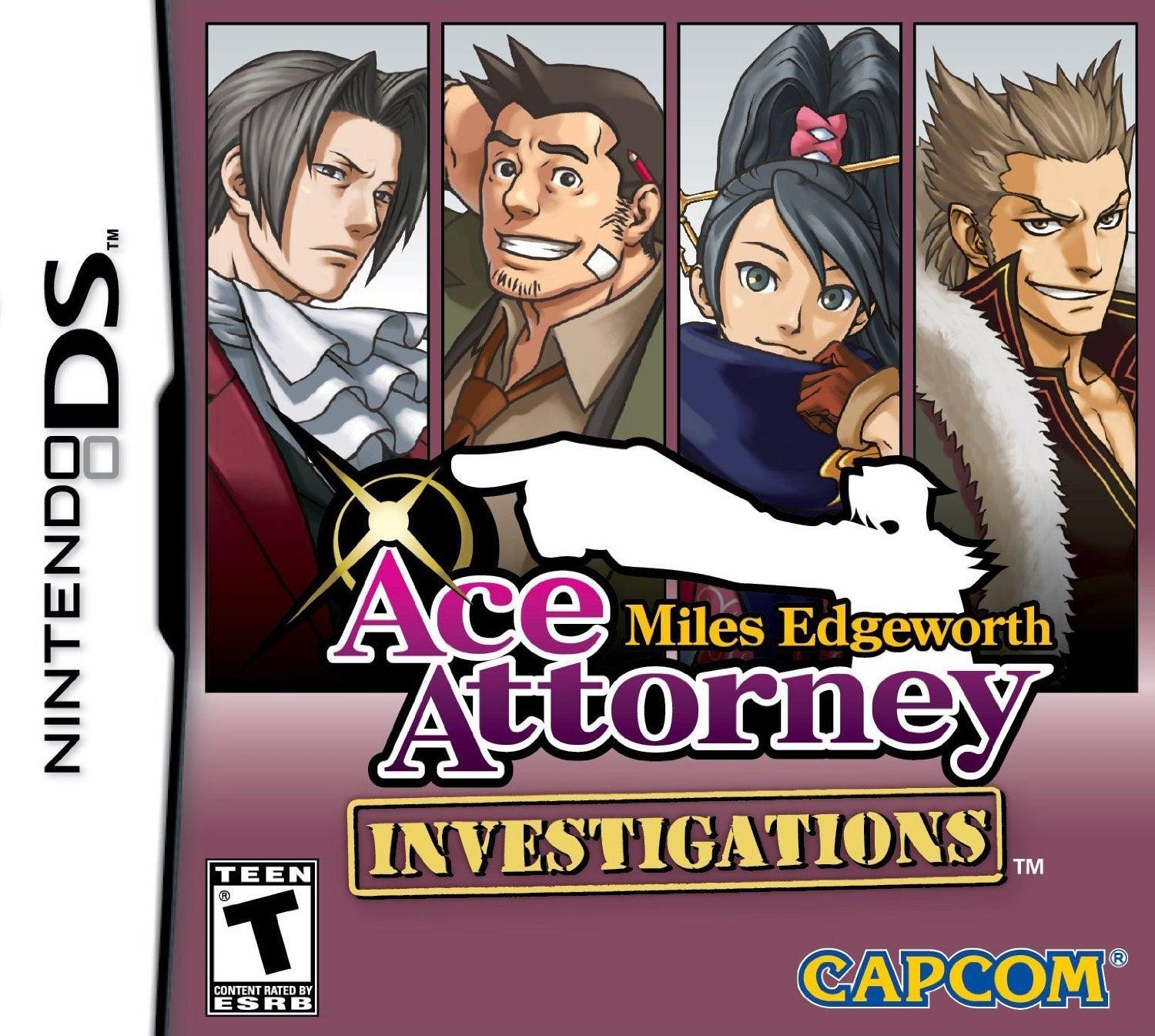 Miles Edgeworth Ace Attorney Investigations