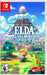 Cover of the Everything Games product "The Legend of Zelda Link's Awakening." It depicts Link holding a shield and standing in a colorful, whimsical landscape on Koholint Island, with lush greenery, a wooden fence, and a prominent egg atop a mountain. The ESRB rating is "E for Everyone.
