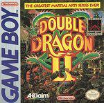 The cover art of Double Dragon 2 for Game Boy features dynamic illustrations with the text 