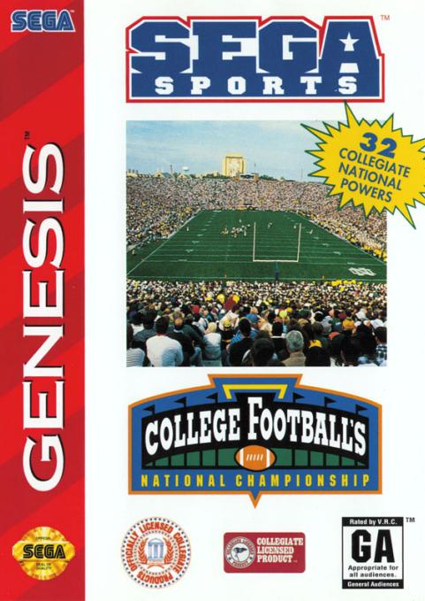 College Football's National Championship Sega Genesis