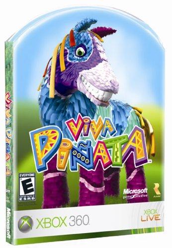 The cover art of "Viva Pinata [Special Edition]" by RareWare features a vibrant piñata horse against a bright sky and lush green field, highlighting its colorful creatures. The game's logo, rated "Everyone" by ESRB, includes Microsoft Game Studios and Xbox Live logos.