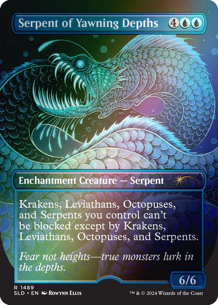 Serpent of Yawning Depths (Rainbow Foil) [Secret Lair Drop Series]