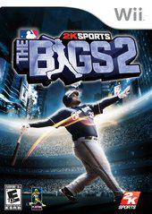 Cover image of "The Bigs 2" for Wii by 2K Sports shows a triumphant baseball player with a bat in a lit stadium, featuring the MLB logo and an ESRB "E" rating.