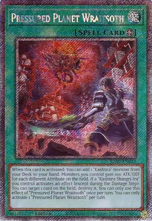 Pressured Planet Wraitsoth (Platinum Secret Rare) [RA02-EN073] Platinum Secret Rare