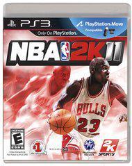 The NBA 2K11 [PS3] cover features a player in a white Bulls jersey, number 23, holding a basketball. It includes 