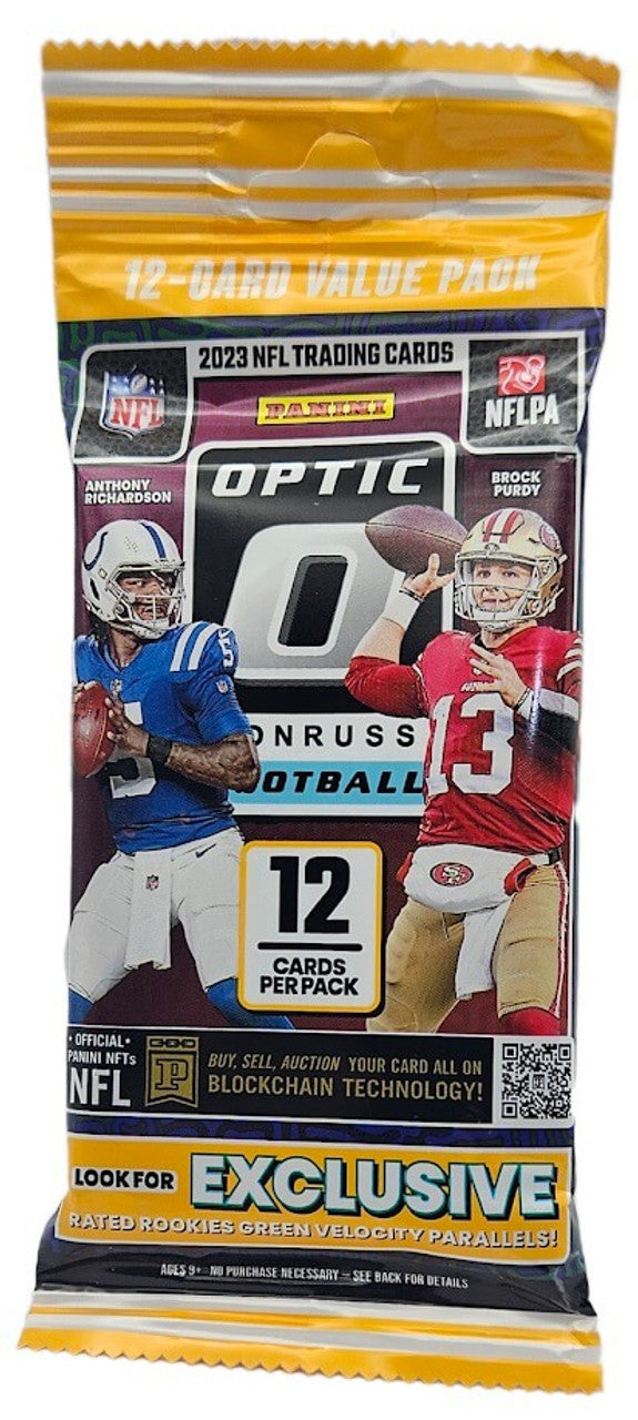 2023 Panini Donruss Optic Football 12 Card Jumbo Value Pack