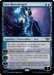 The image shows the Magic: The Gathering card "Jace Reawakened [Outlaws of Thunder Junction]," a Legendary Planeswalker from the Mythic set, Outlaws of Thunder Junction. Jace, a hooded and cloaked figure, stands with his hand glowing with blue energy. The card details his abilities and has a blue border, indicating it is a blue spell card. Illustrated by Cristi Balanescu