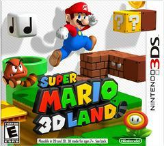 The cover art for "Super Mario 3D Land" by Everything Games features Mario jumping over a green pipe, Goomba, and brown blocks with a Super Mushroom and Fire Flower visible. The colorful game title stands out alongside the Nintendo 3DS branding on the right side.