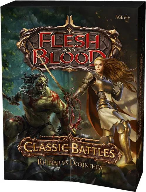 Flesh and Blood Classic Battles Rhinar vs Dorinthea