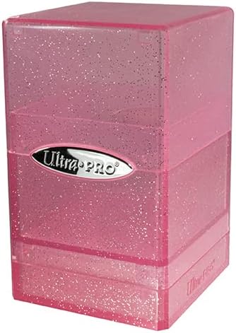 Ultra Pro - Satin Tower 100+ Card Deck Box (Glitter Pink)