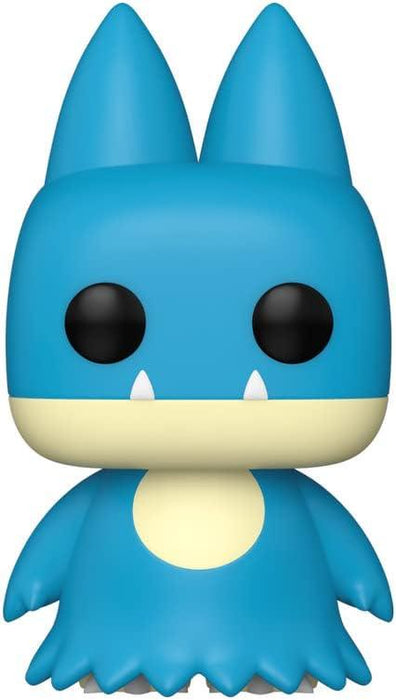 A blue toy animal with large ears, this Funko Pop! Games: Pokemon - Munchlax vinyl figure is a delightful addition for any Pokémon fan.