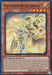 The image showcases a "Mannadium Riumheart [MP24-EN079] Prismatic Secret Rare" Yu-Gi-Oh! trading card. It is bordered in orange, indicating that it is a Monster card with Warrior/Effect type and a LIGHT attribute. This limited edition from the 25th Anniversary Tin features an ATK of 1500, DEF of 2100, and contains detailed text about its effect.