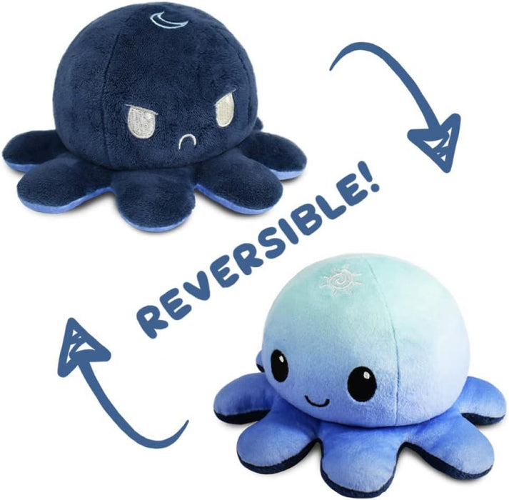 TeeTurtle Reversible Day and Night Octopus Plushie