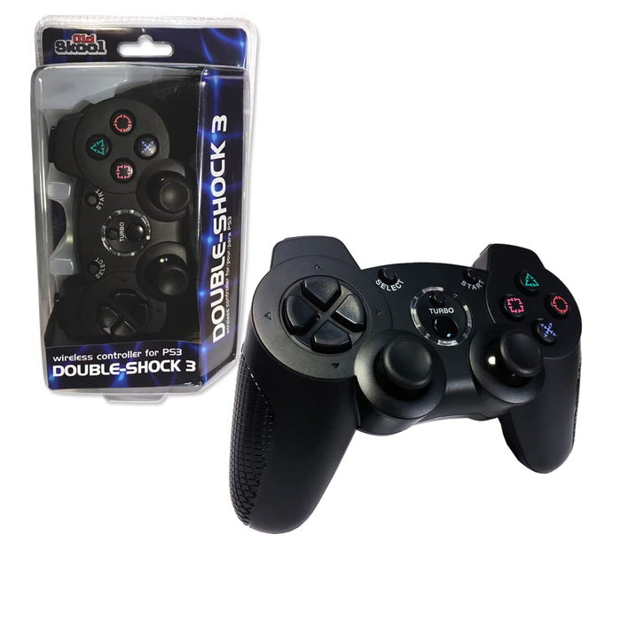 Old Skool - PlayStation 3 Wireless Double-Shock 3 Controller (Black)