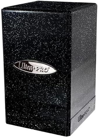 Ultra Pro - Caja para barajas de cartas Satin Tower 100+ (Glitter Black)