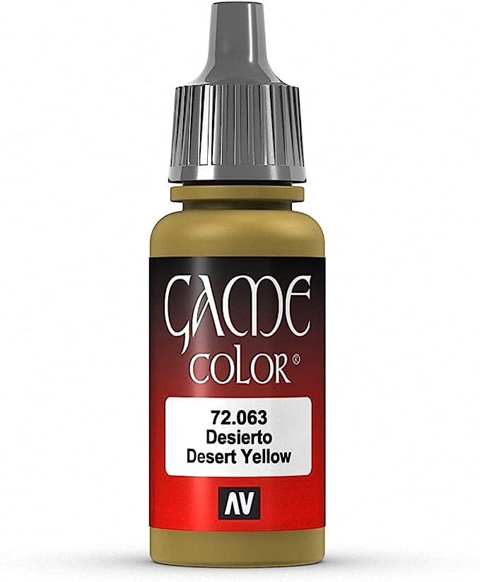 Vallejo Game Color Desert Yellow Paint, 17ml