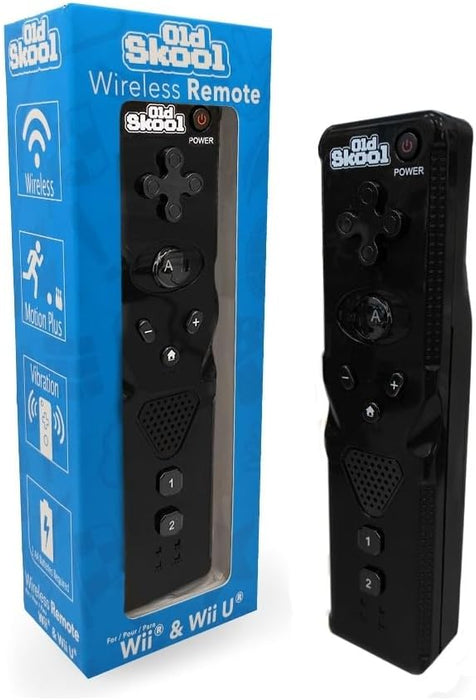 Old Skool - Wireless Remote for WII & WII U (Black)