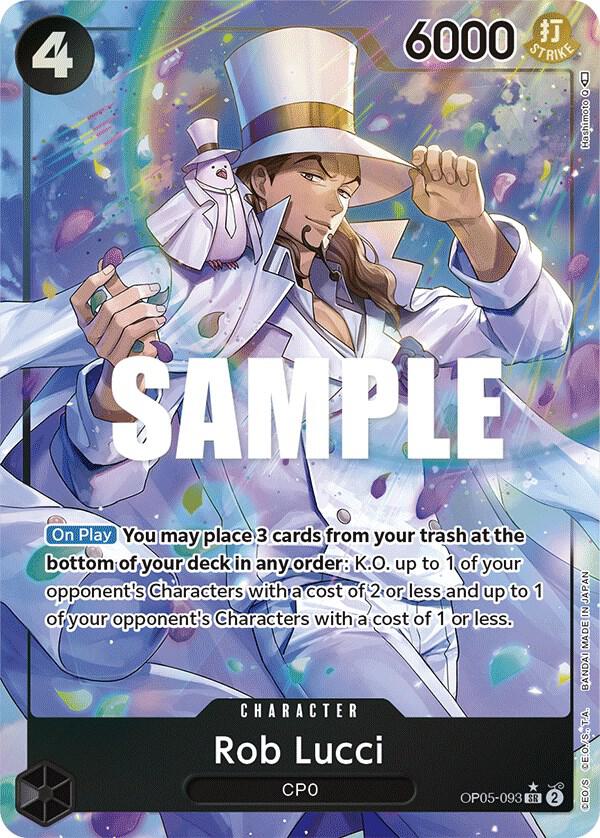 A trading card featuring Rob Lucci (Alternate Art) from the 