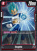 A Rare Battle Card featuring Vegeta from the Saiyan/Universe 7 series. Vegeta (FB01-027) [Awakened Pulse] from Dragon Ball Super: Fusion World, with teal hair and a determined expression, is in an attacking stance, gathering energy in his right hand. The card has a power value of 20,000, cost of 2, and Awakened Pulse attributes. Text highlights a +10,000 power boost.
