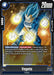 A trading card featuring 'Vegeta (FB01-059) [Awakened Pulse]' from the Dragon Ball Super: Fusion World series. Vegeta, under his Awakened Pulse transformation, is depicted in a dynamic action pose with blue hair and aura, set against a dark background. Battle Cards stats: 4 energy cost, 5000 power, and 20000 battle power. The card's special ability text is prominently displayed at the center.