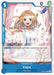 A rare card from the Bandai One Piece Promotion Cards features a character named Kaya (Tournament Pack Vol. 6) [One Piece Promotion Cards] from East Blue. She has blonde hair and is smiling while reaching out to a bird by an open window with pink curtains. The card has a counter value of 2000 and a cost of 1, with an ability to draw 2 cards and trash 2 cards.