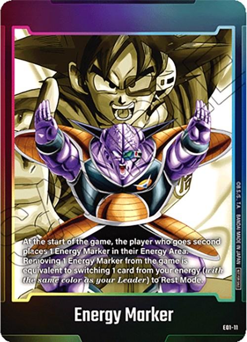 A Dragon Ball Z-themed card with 