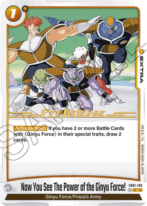Now You See The Power of the Ginyu Force! [Awakened Pulse Pre-Release Cards]