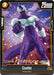 A Dragon Ball Super: Fusion World card showcasing Cooler (FB01-112) [Awakened Pulse Pre-Release Cards]. Cooler, with his futuristic, armored appearance and purple-white color scheme, points forward intensely against a dynamic backdrop. The "Pre-Release" card displays 3/+ stats on the top left, 25000 power on the top right, and a 10000 power boost.