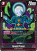 A trading card titled "Great Priest [Awakened Pulse Pre-Release Cards]" from the "Dragon Ball Super: Fusion World" series features a character with light blue skin, white hair, a blue robe, and a halo. The card has stats: 20,000 Power and 5,000 Combo Power. Its abilities are: "Permanent: This card can’t attack," and "Permanent: Your Turn - All of your Battle Cards with (