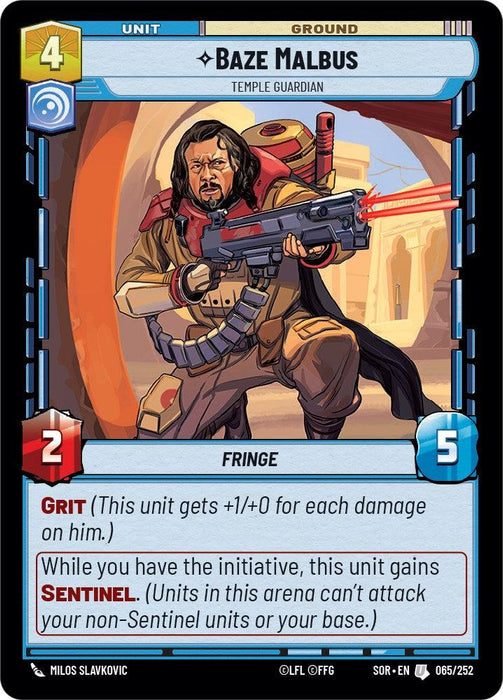 Baze Malbus - Temple Guardian (065/252) [Spark of Rebellion]