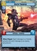 Image of a Fantasy Flight Games trading card named "Death Trooper (Hyperspace) (299) [Spark of Rebellion]." The card features a combat-ready soldier in black armor shooting a red laser rifle amidst an explosion. With 3 attack points, 3 defense points, and a play cost of 3, its special ability deals 2 damage to both friendly and enemy ground units when played.
